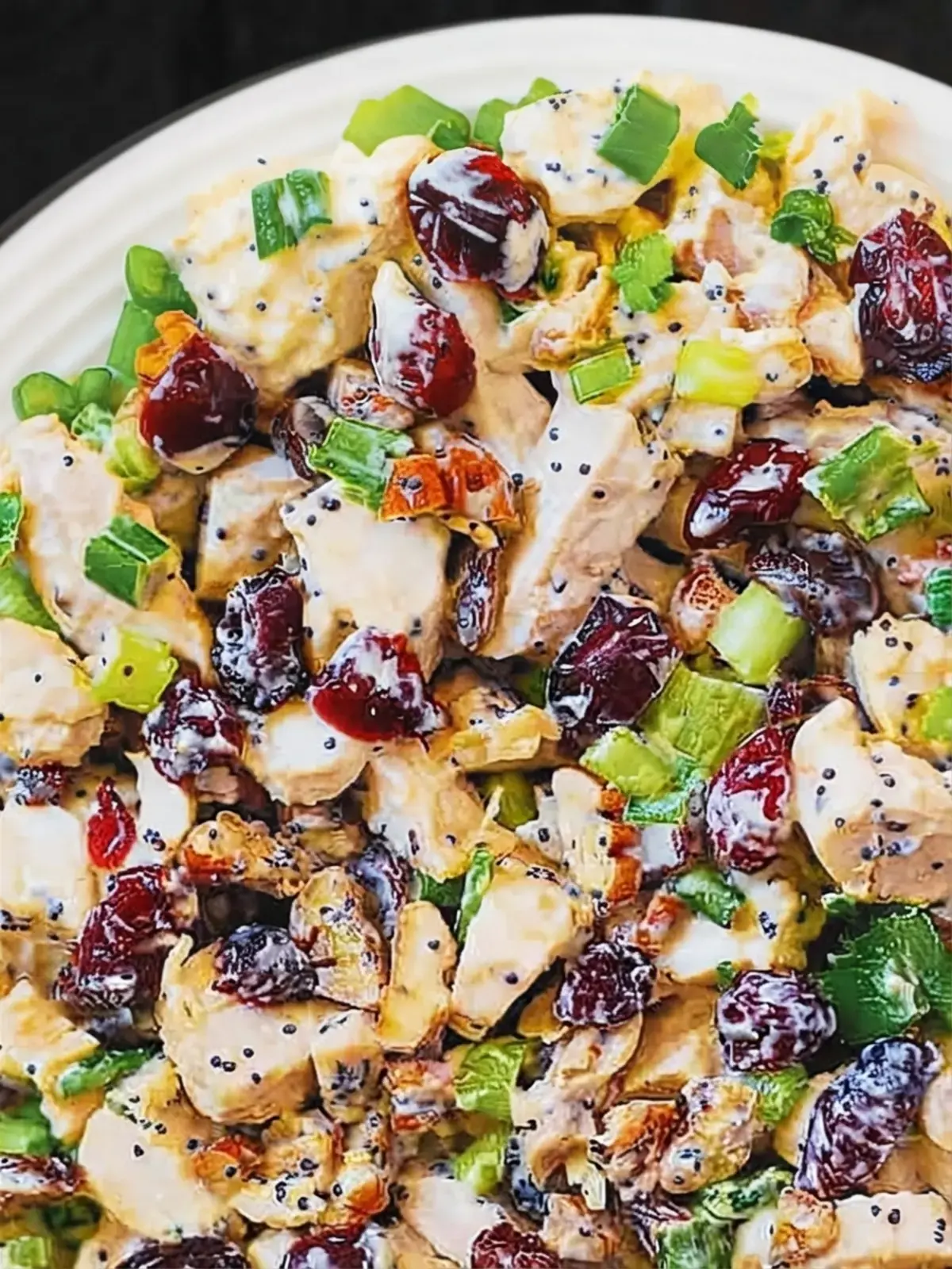 35 Delicious Holiday Dishes To Make Spirits Bright: Festive Recipes for Appetizers, Sides, and Desserts 20 35 Delicious Holiday Dishes To Make Spirits Bright, Cranberry Pecan Chicken Salad with Poppy Seed Dressing