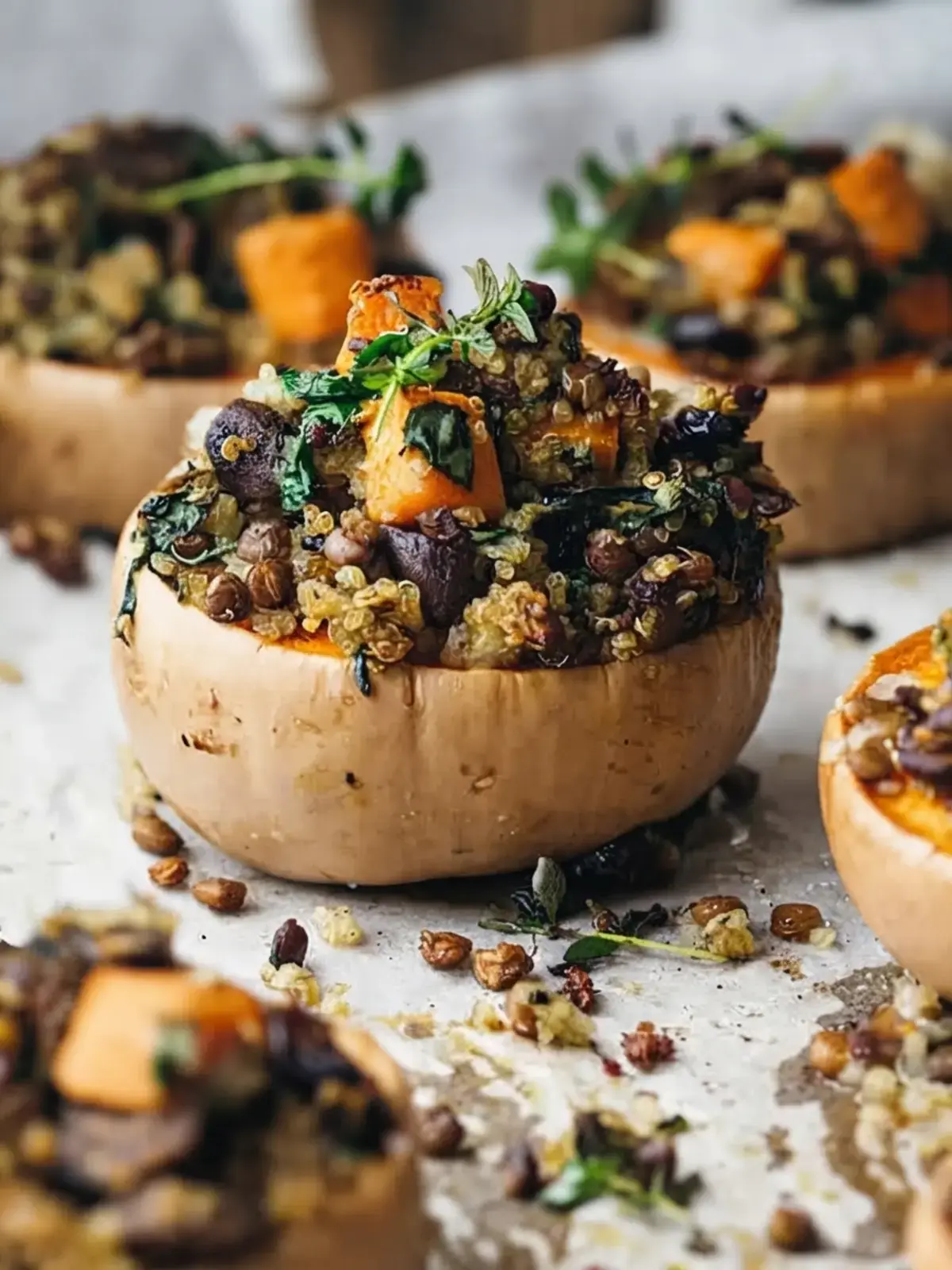 35 Delicious Holiday Dishes To Make Spirits Bright: Festive Recipes for Appetizers, Sides, and Desserts 7 35 Delicious Holiday Dishes To Make Spirits Bright, Stuffed Butternut Squash