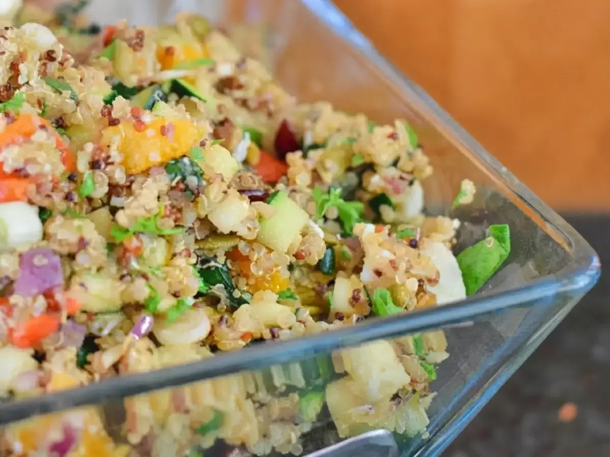 37 Christmas Dishes, Quinoa Salad with Squash, Feta, and Cherries