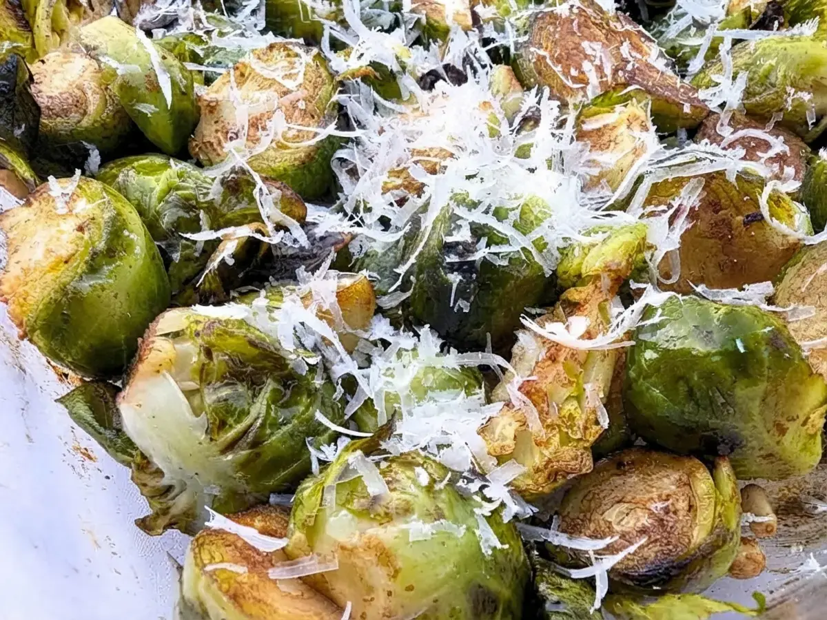 37 Christmas Dishes, Roasted Brussels Sprouts with Pine Nuts