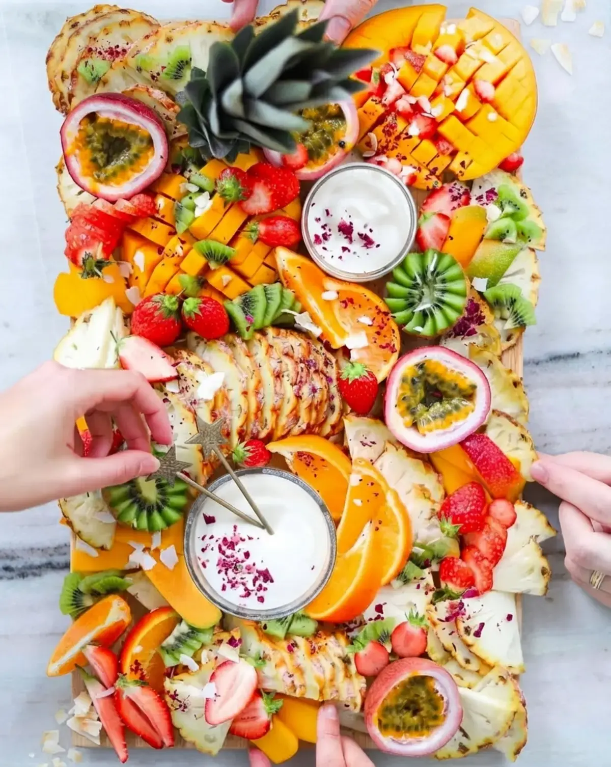37 Colorfully Delicious Fruit Charcuterie Board Ideas, 13. How To Make The Ultimate Fruit Platter