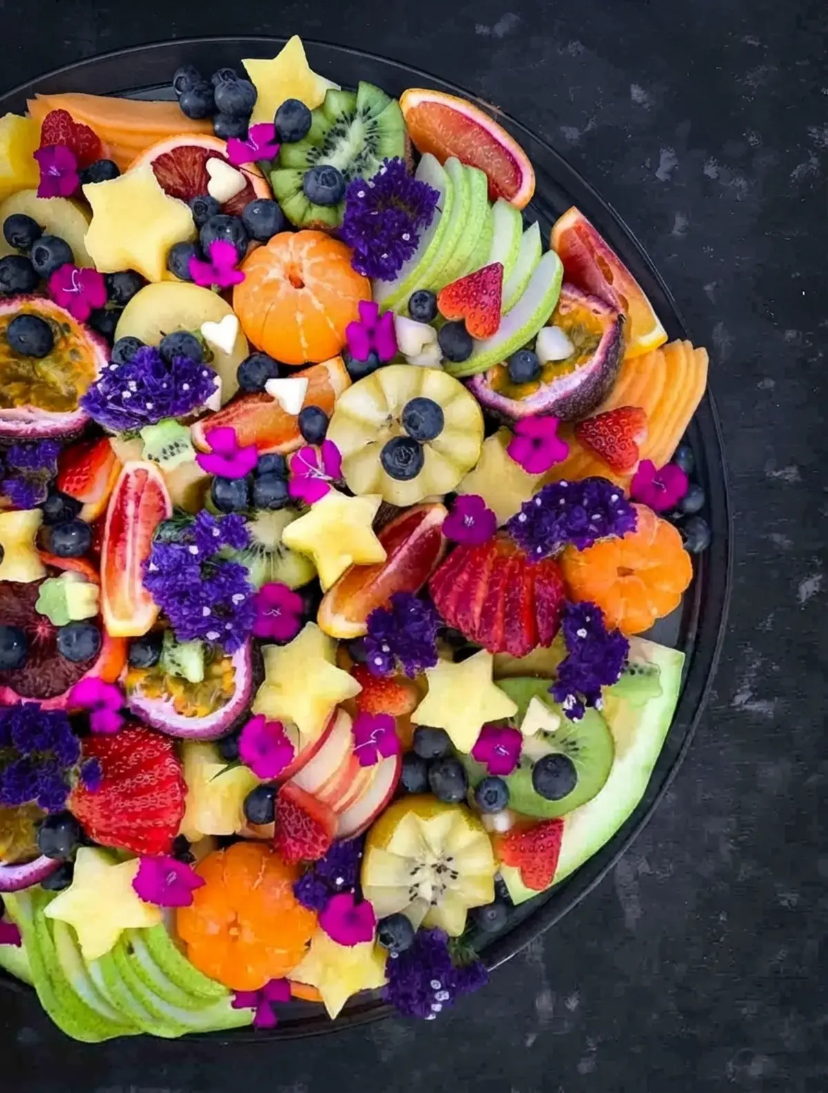 37 Colorfully Delicious Fruit Charcuterie Board Ideas, 15. Fruit Platter Presentation Ideas