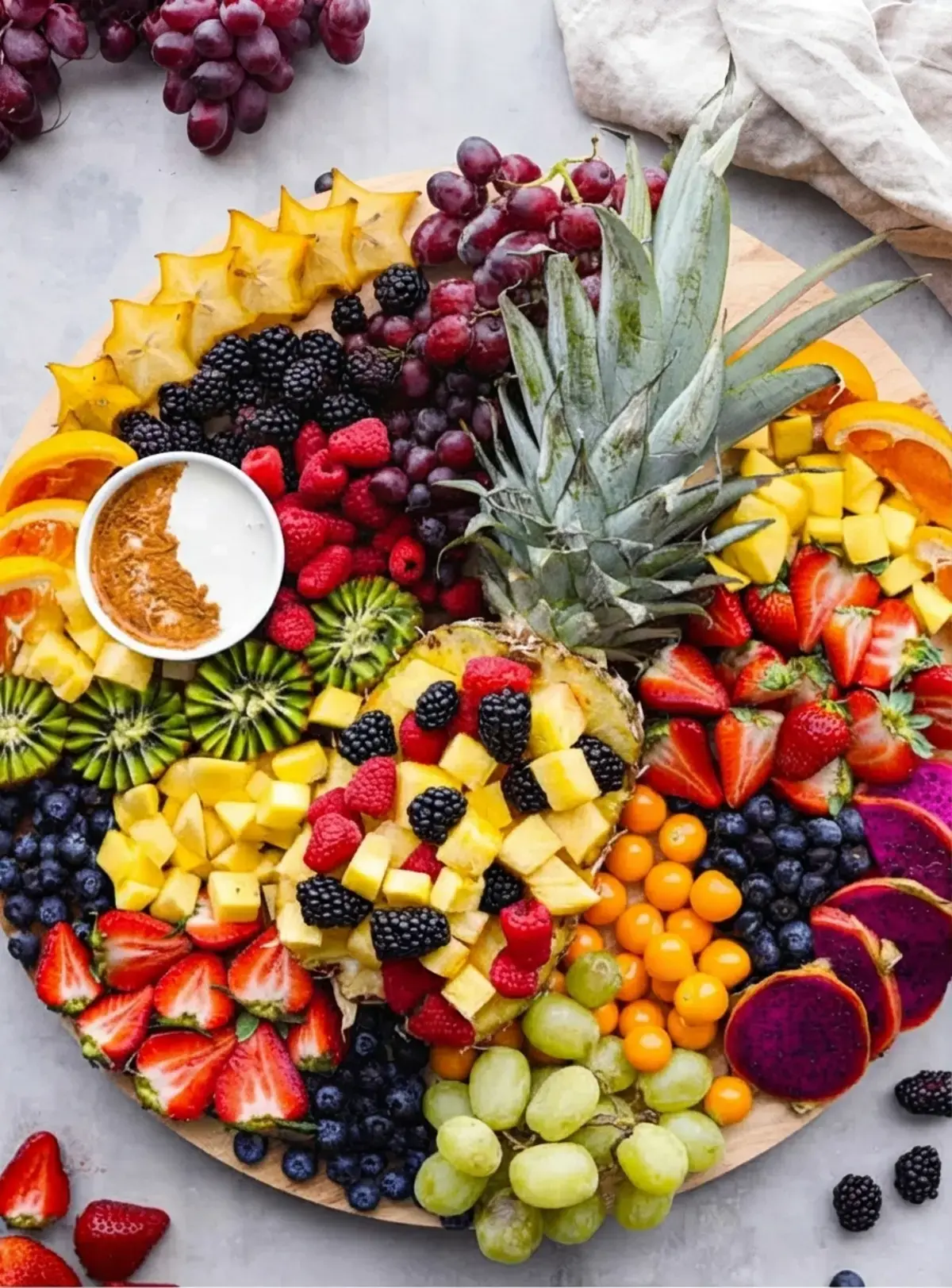37 Colorfully Delicious Fruit Charcuterie Board Ideas, 3. Fruit Charcuterie Board
