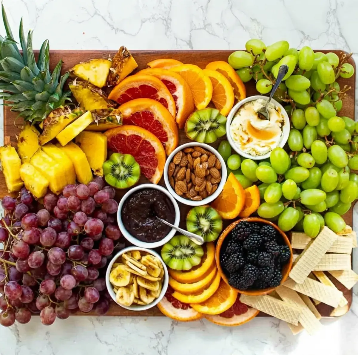 37 Colorfully Delicious Fruit Charcuterie Board Ideas, 5. Fruit Charcuterie Board