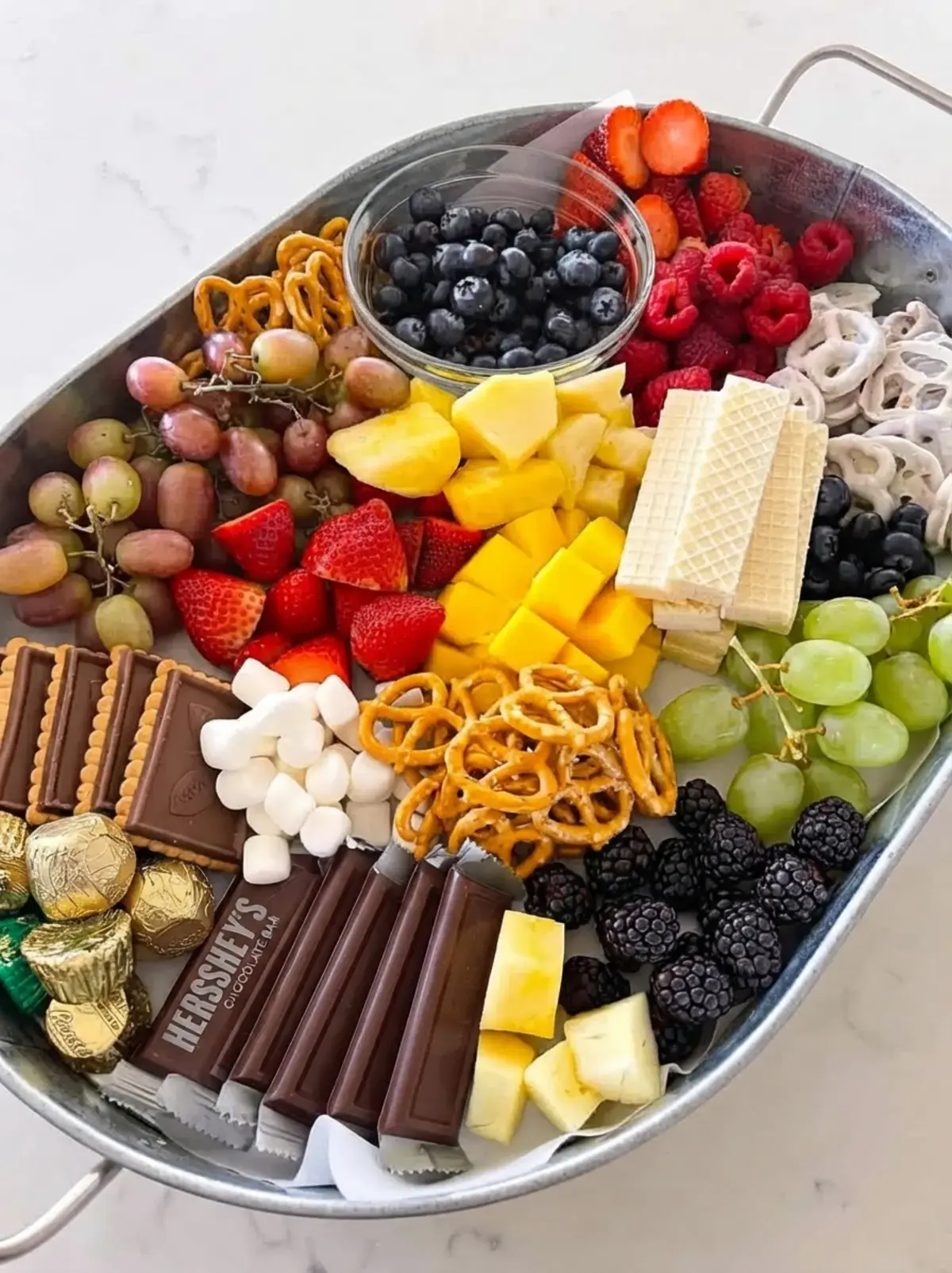 37 Colorfully Delicious Fruit Charcuterie Board Ideas, 7. Fruit and Dessert Charcuterie Board