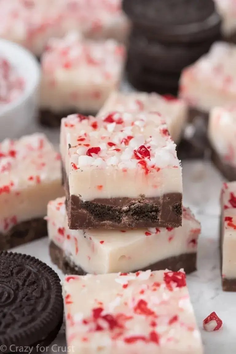 48 Best Christmas Fudge Recipes for Your Holiday Table 23 48 Best Christmas Fudge Recipes, 22. Oreo Peppermint Bark Fudge