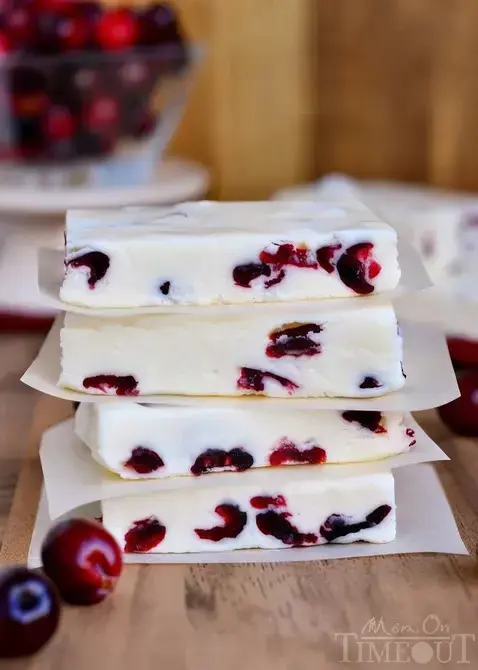 48 Best Christmas Fudge Recipes for Your Holiday Table 35 48 Best Christmas Fudge Recipes, 34. White Chocolate Cranberry Fudge