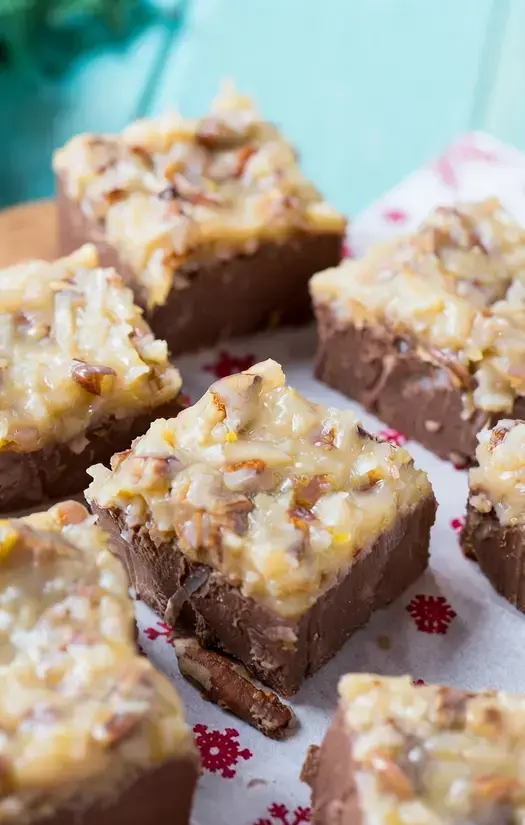 48 Best Christmas Fudge Recipes for Your Holiday Table 8 48 Best Christmas Fudge Recipes, 7. German Chocolate Fudge