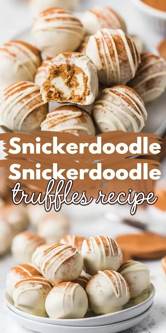 52 Best Christmas Truffles Recipes, 13. Snickerdoodle Truffles