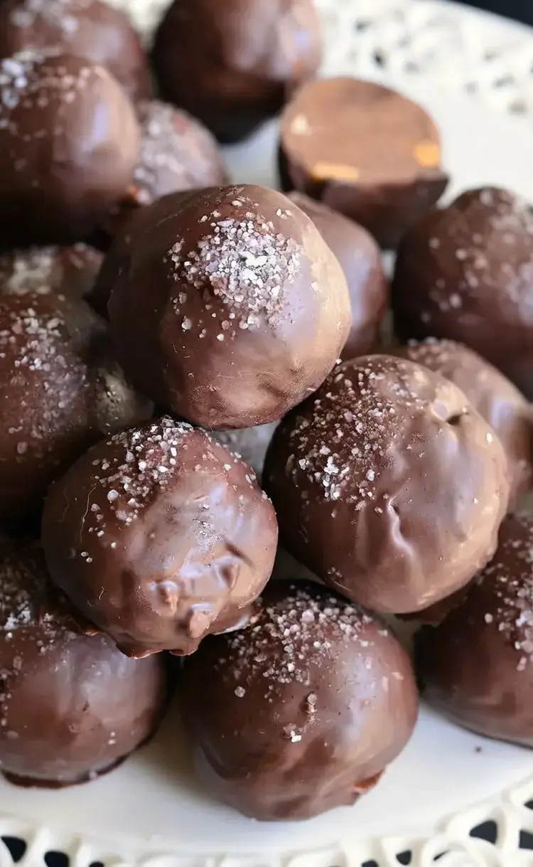 52 Best Christmas Truffles Recipes, 39. Salted Almond Fudge Truffles