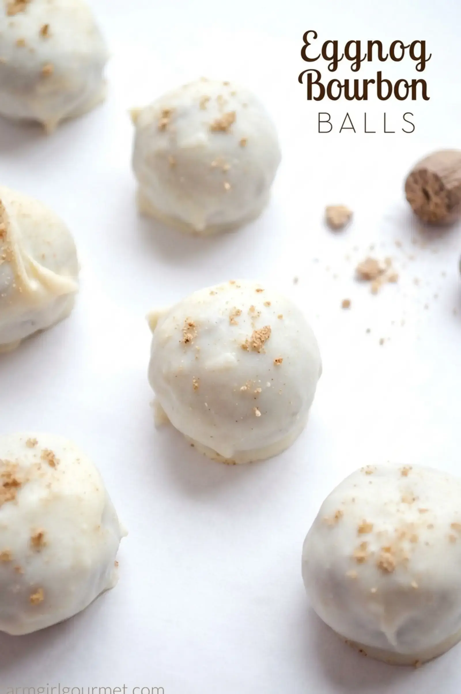 52 Best Christmas Truffles Recipes, 42. Eggnog Bourbon Balls