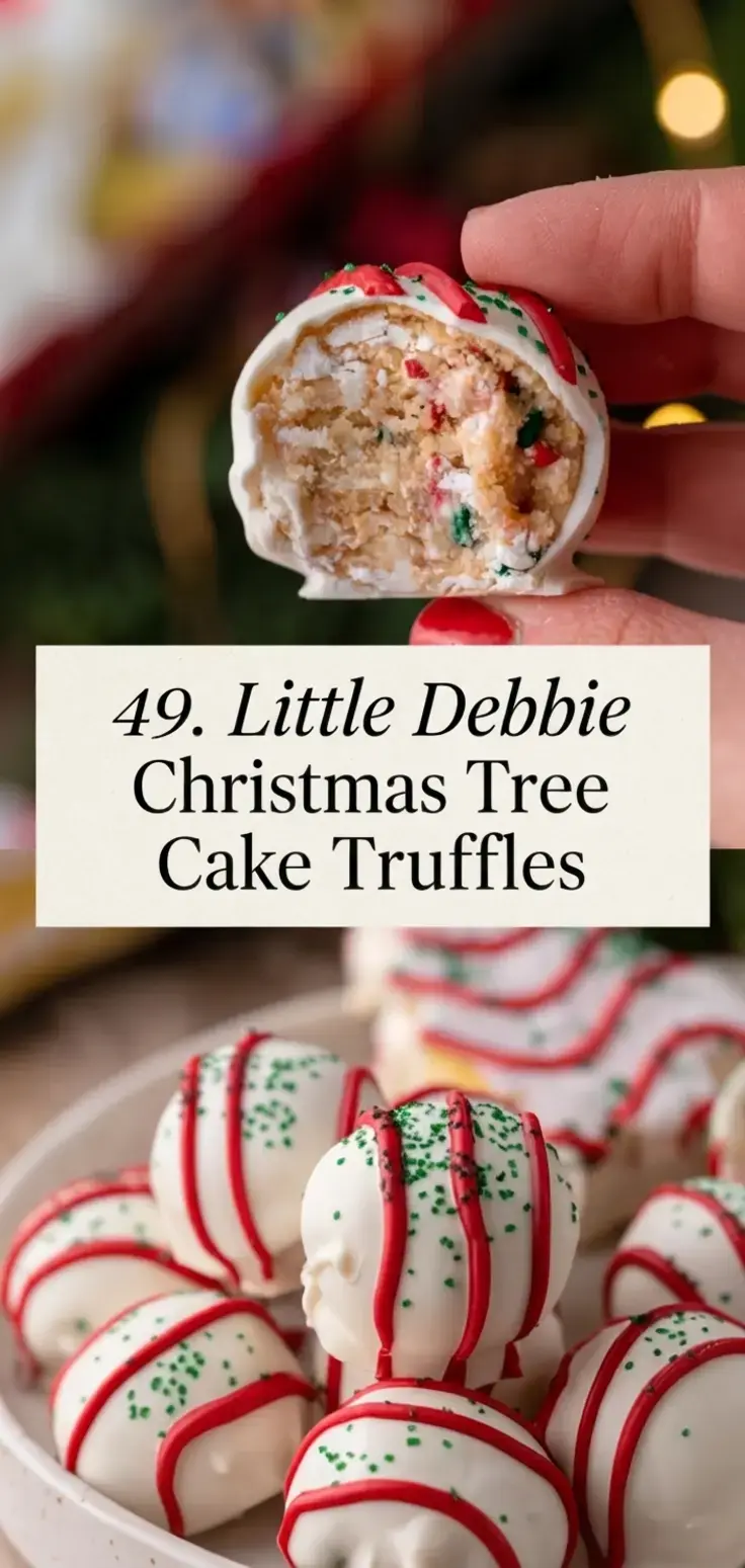 52 Best Christmas Truffles Recipes, 49. Little Debbie Christmas Tree Cake Truffles
