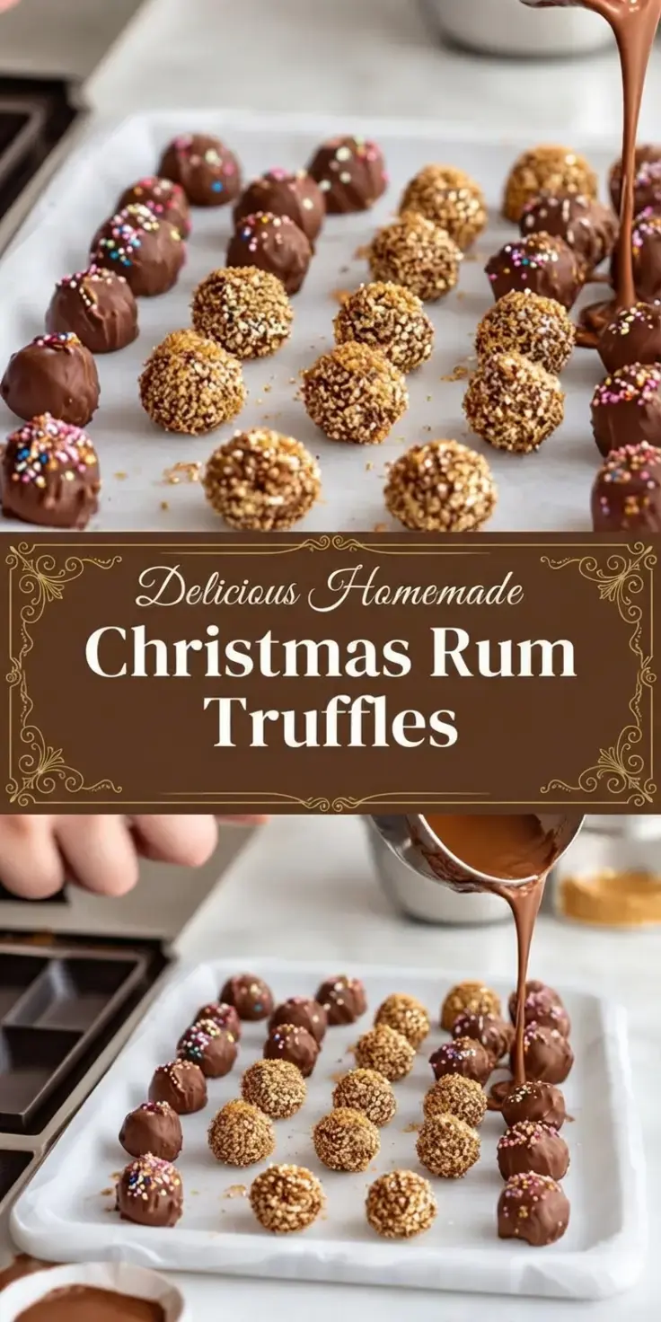 52 Best Christmas Truffles Recipes, 51. Christmas Rum Truffles