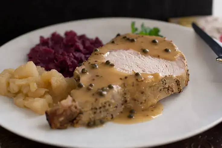 60 Easy Christmas Dinner Recipes, Crock Pot Ham with Brown Sugar Glaze