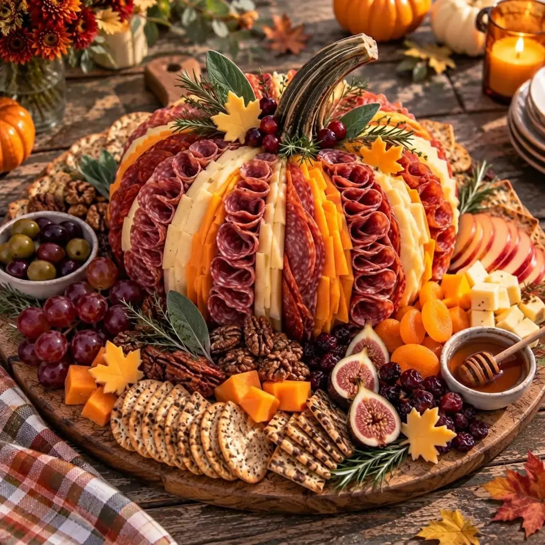 7 Ai Ideas For Fall Charcuterie Boards, Autumn Harvest Charcuterie Tree