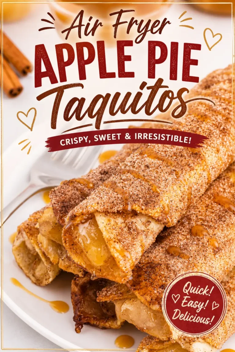 Air Fryer Apple Pie Taquitos
