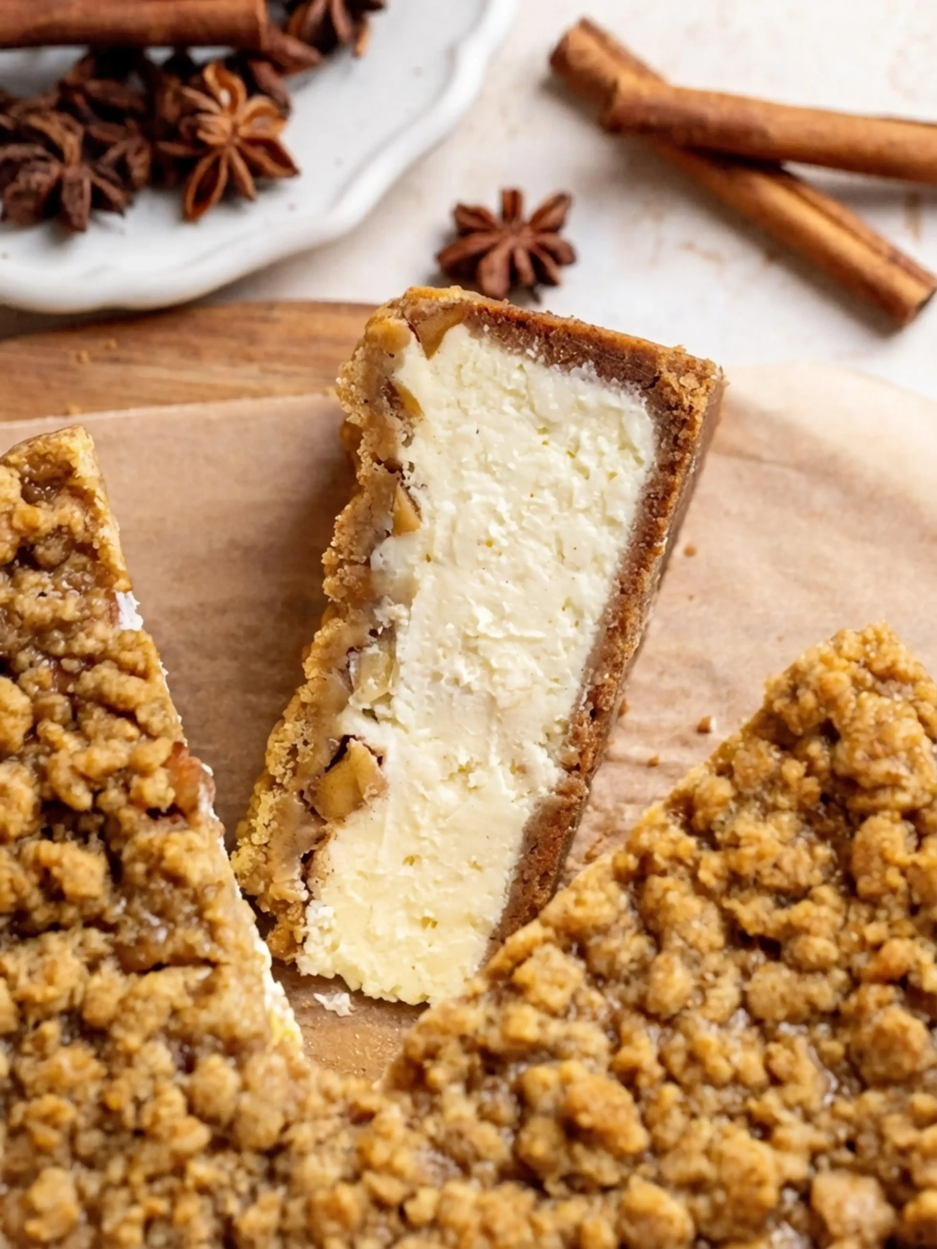 Apple Crumble Cheesecake