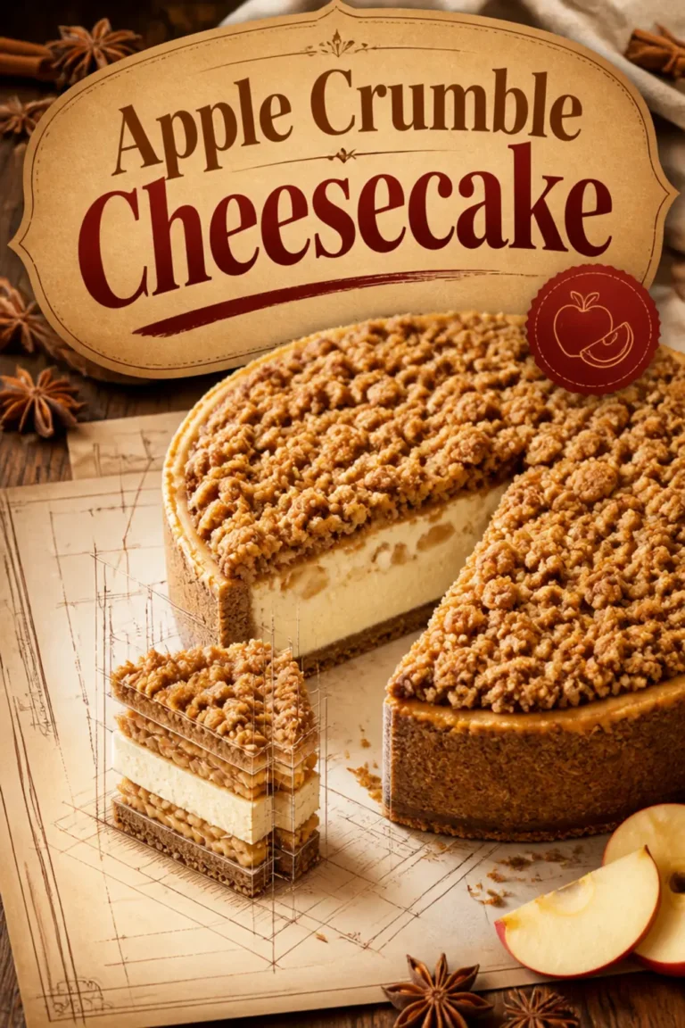 Apple Crumble Cheesecake