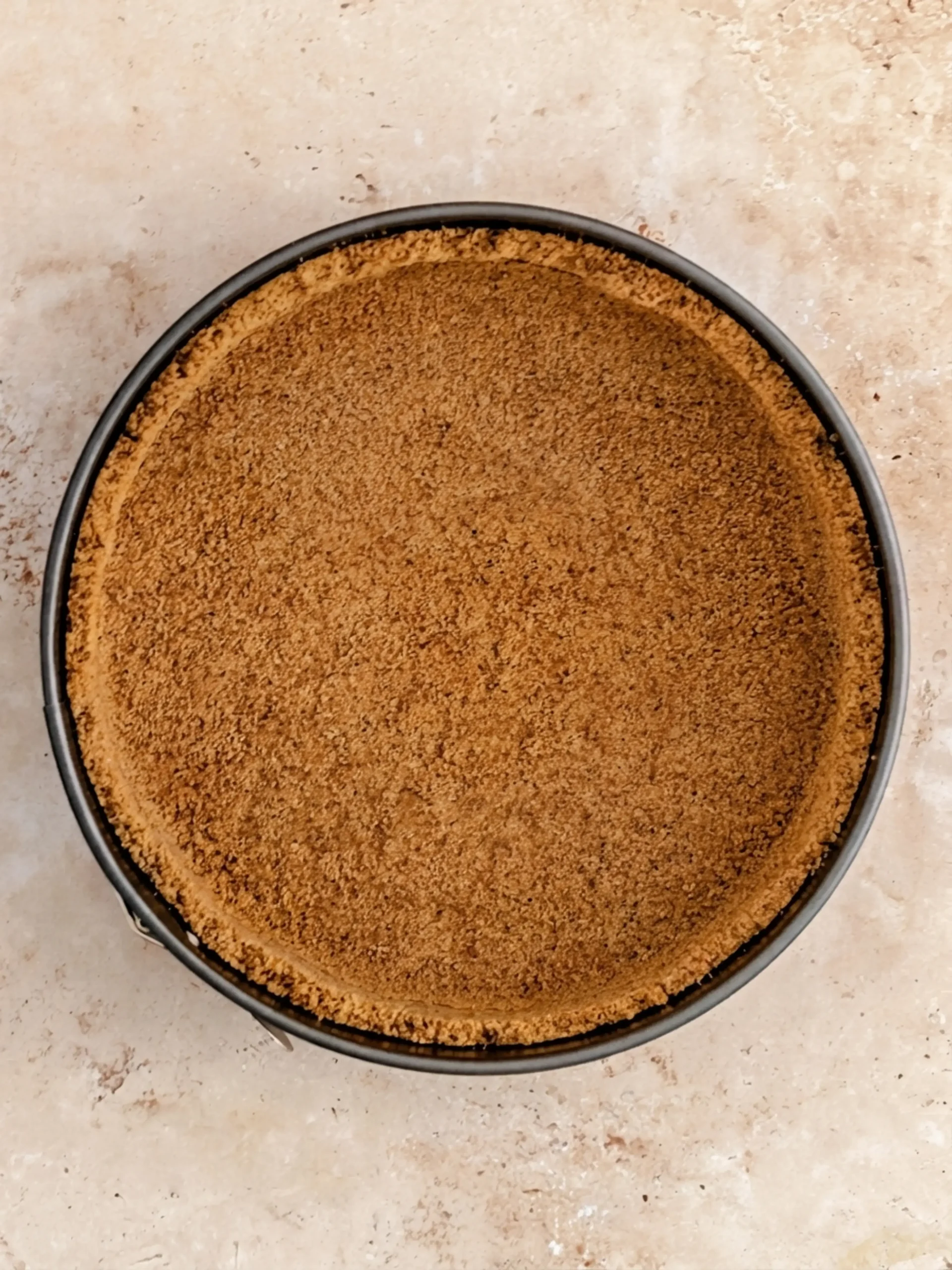 Apple Crumble Cheesecake, Step by step instructions, crust