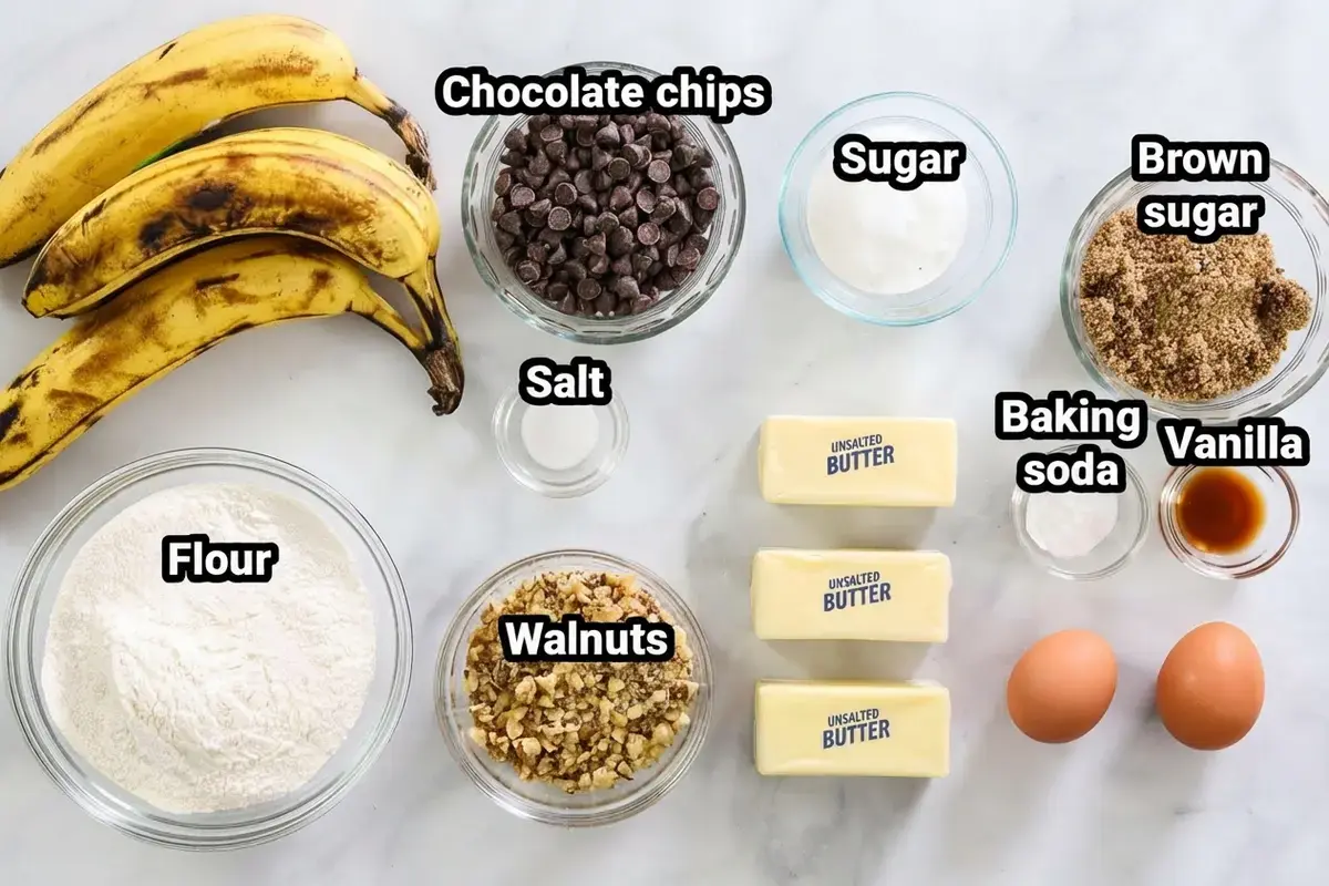 Banana Chocolate Chip Muffins, What You'll Need