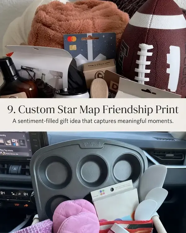 Best 20 Friend Gift Ideas, 9. Custom Star Map Friendship Print