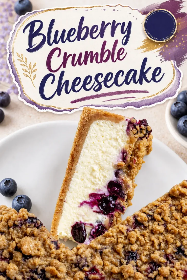 Blueberry Crumble Cheesecake