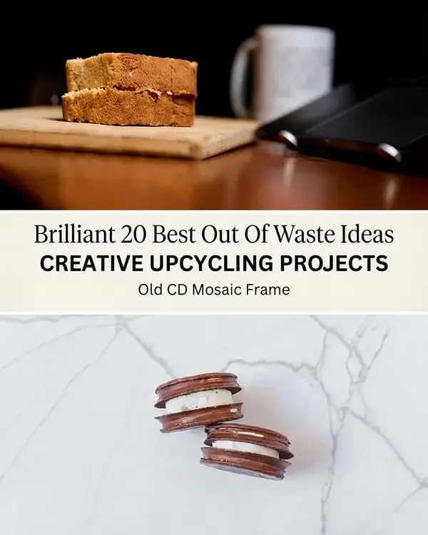 Brilliant 20 Best Out Of Waste Ideas for Creative Upcycling Projects 3 Brilliant 20 Best Out Of Waste Ideas, Old CD Mosaic Frame
