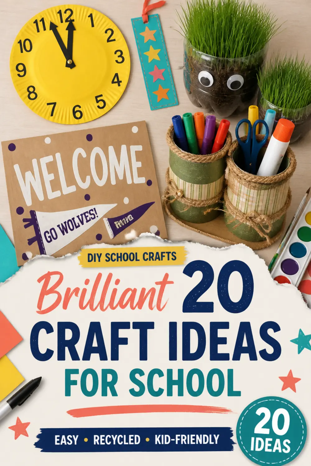 Brilliant 20 Craft Ideas For School
