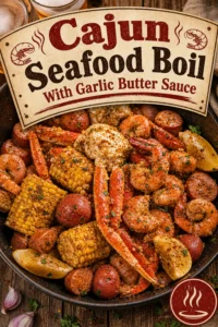 Cajun Seafood Boil With Garlic Butter Sauce