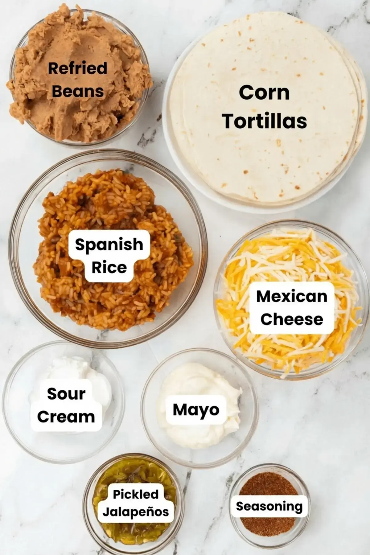 Cheesy Bean and Rice Burrito Recipe Better Than Takeout 8 Cheesy Bean And Rice Burrito, Ingredients