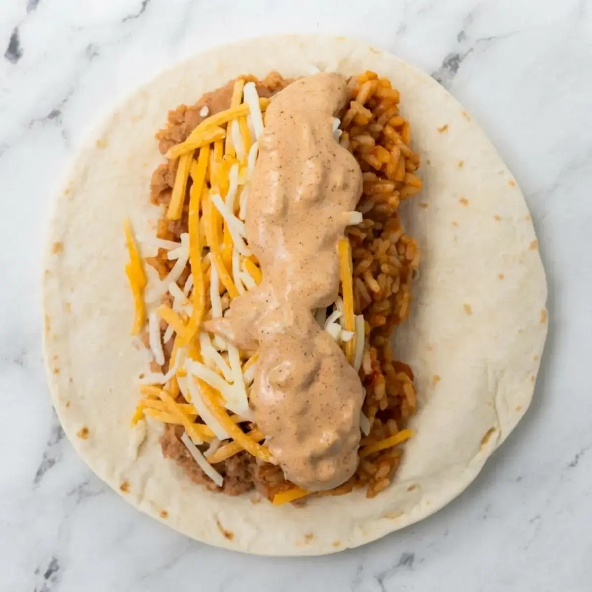 Cheesy Bean and Rice Burrito Recipe Better Than Takeout 11 Cheesy Bean And Rice Burrito, Warm the Tortilla