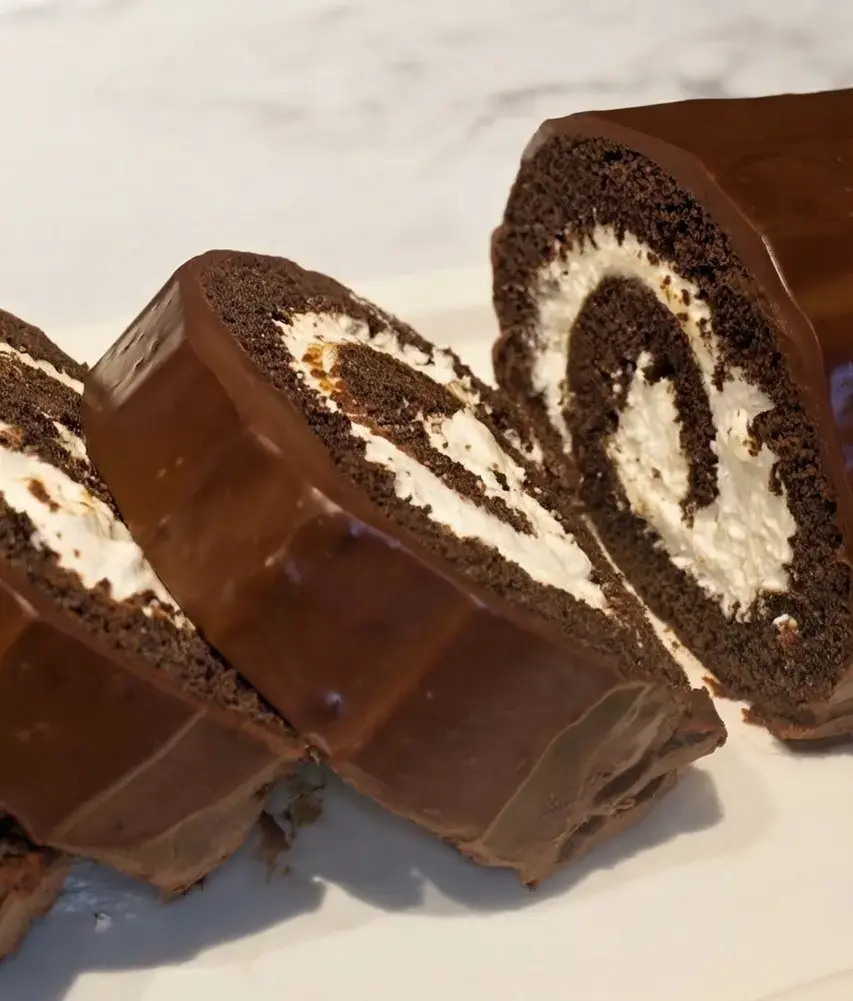 Chocolate Cake Roll, Chocolate ganache