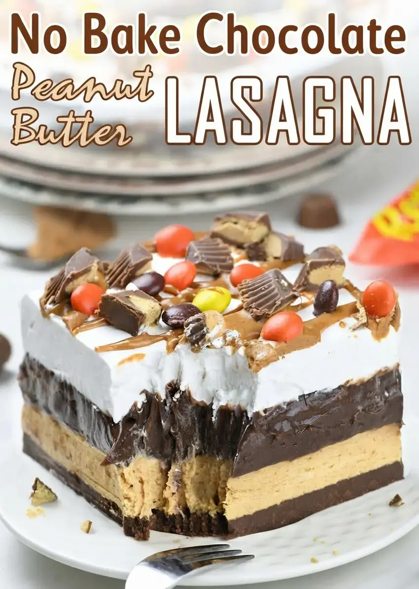 Chocolate Peanut Butter Lasagna