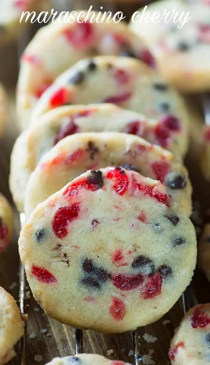Christmas Maraschino Cherry Shortbread Cookies 10 Christmas Maraschino Cherry Shortbread Cookies, Best Chocolate Chip Christmas Cookie Recipe