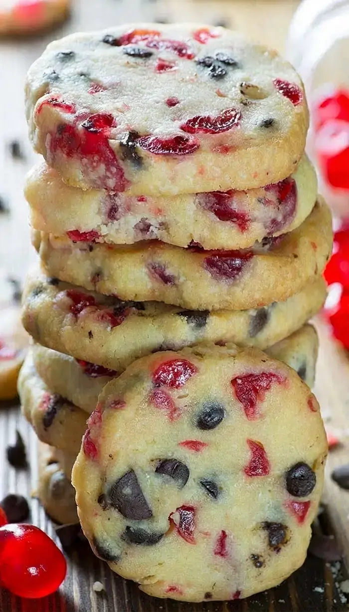 Christmas Maraschino Cherry Shortbread Cookies 8 Christmas Maraschino Cherry Shortbread Cookies