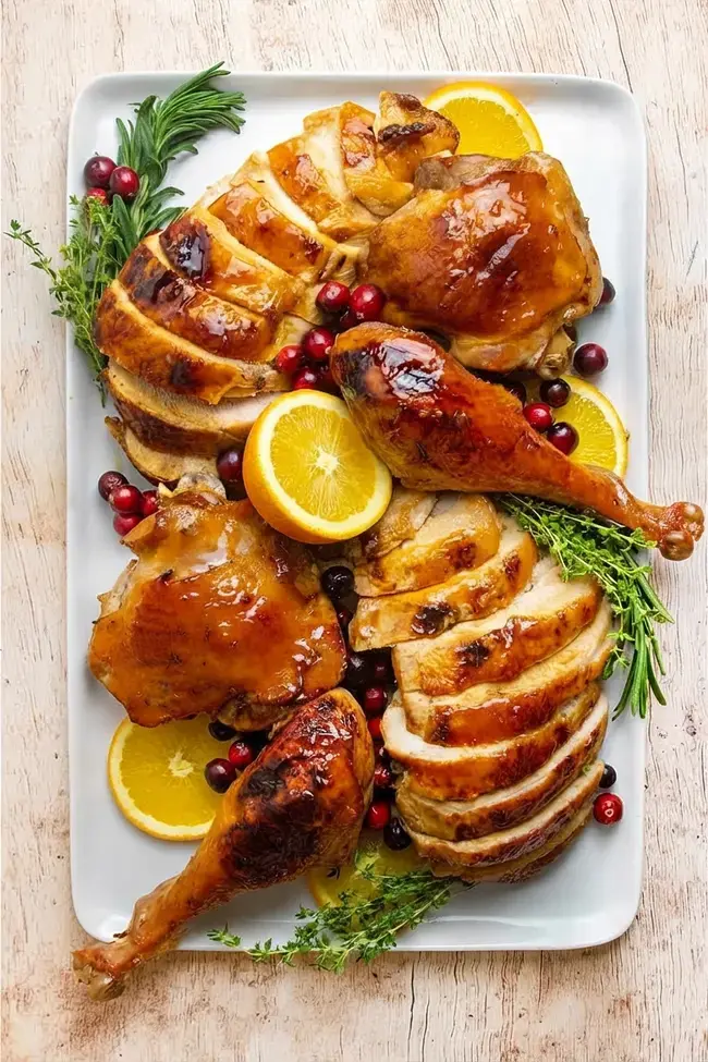 Cranberry Orange Glazed Turkey, Cook Time