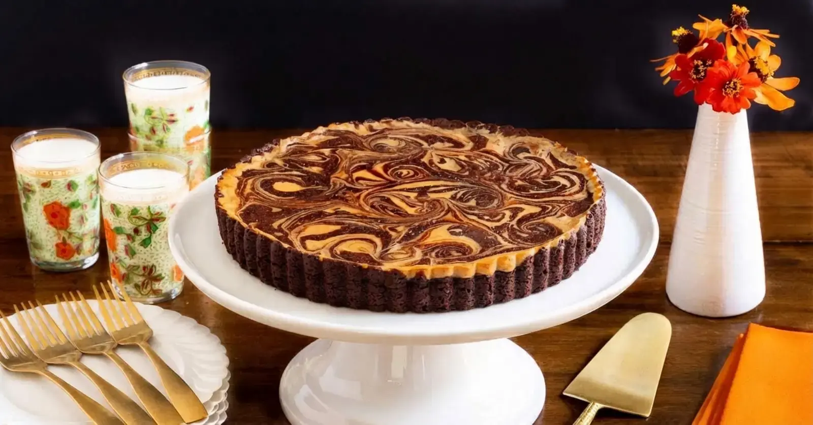 Cream Cheese Brownie Tart, Ridiculously Easy Cream Cheese Brownie Tart