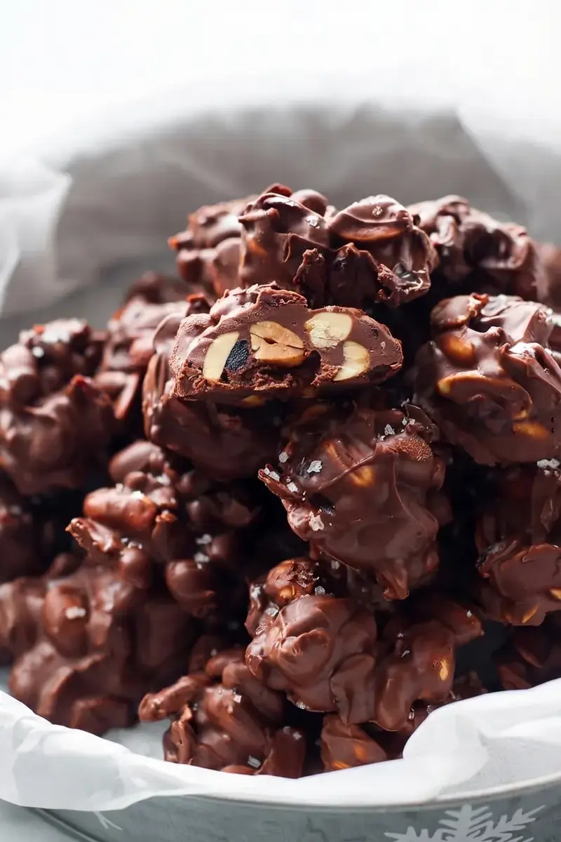 Crockpot Peanut Clusters: A Sweet and Salty No Bake Holiday Treat 32 Crockpot Peanut Clusters, Make Peanut Cluster Clean Up Easier