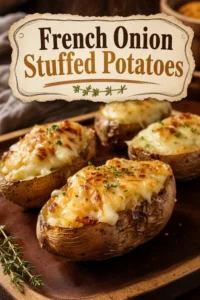 French Onion Stuffed Potatoes