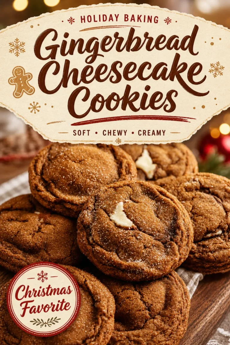 Gingerbread Cheesecake Cookies: Soft, Spiced, and Stuffed with Creamy Cheesecake 8 Gingerbread Cheesecake Cookies
