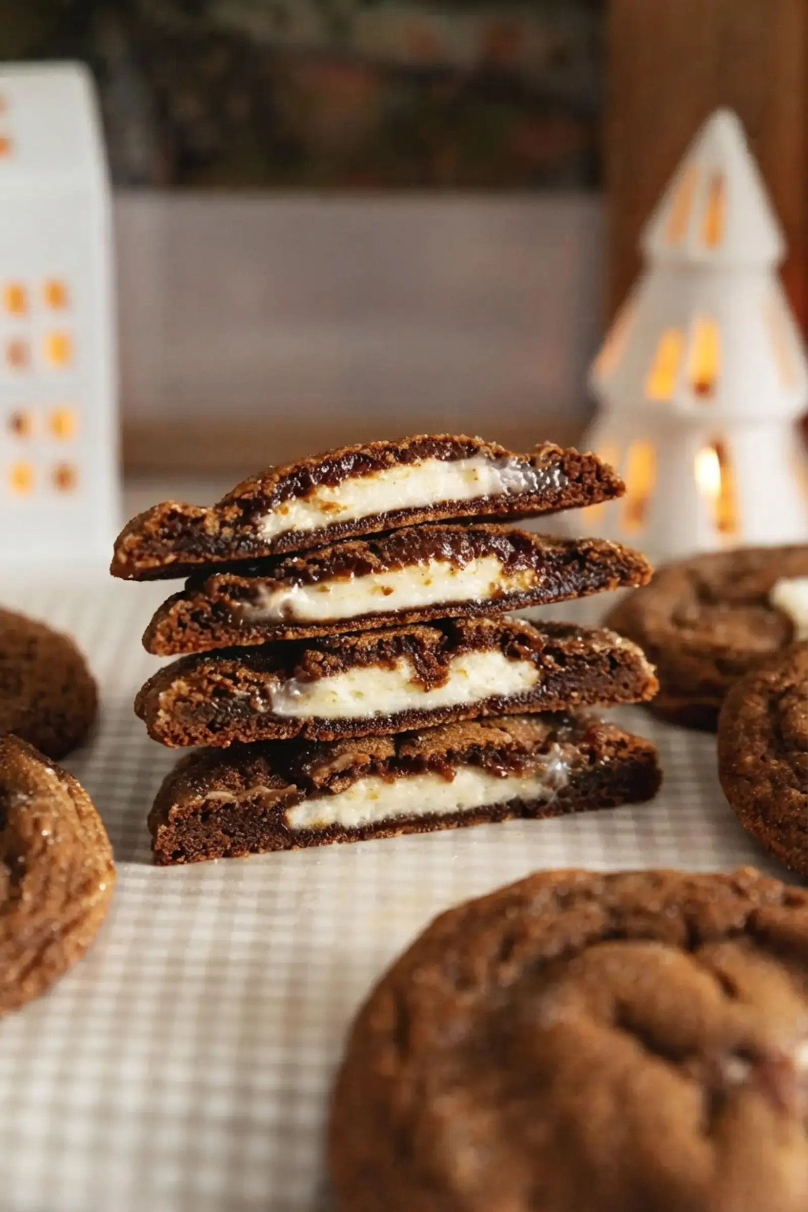 Gingerbread Cheesecake Cookies: Soft, Spiced, and Stuffed with Creamy Cheesecake 6 Gingerbread Cheesecake Cookies, Why you'll love this recipe