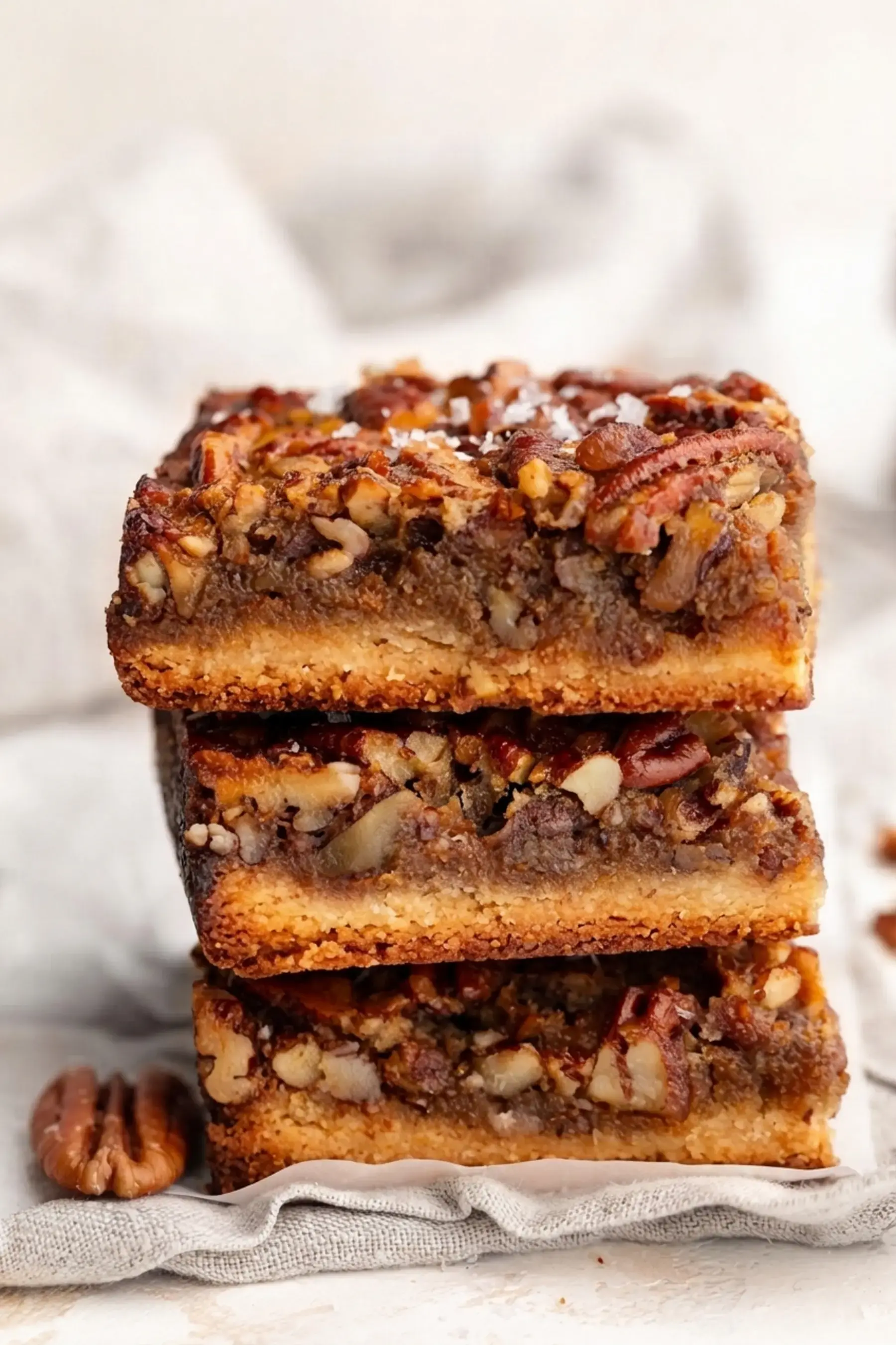 Healthy Gluten-Free Pecan Pie Bars, Healthy Gluten Free Pecan Pie Bars (dairy free!)