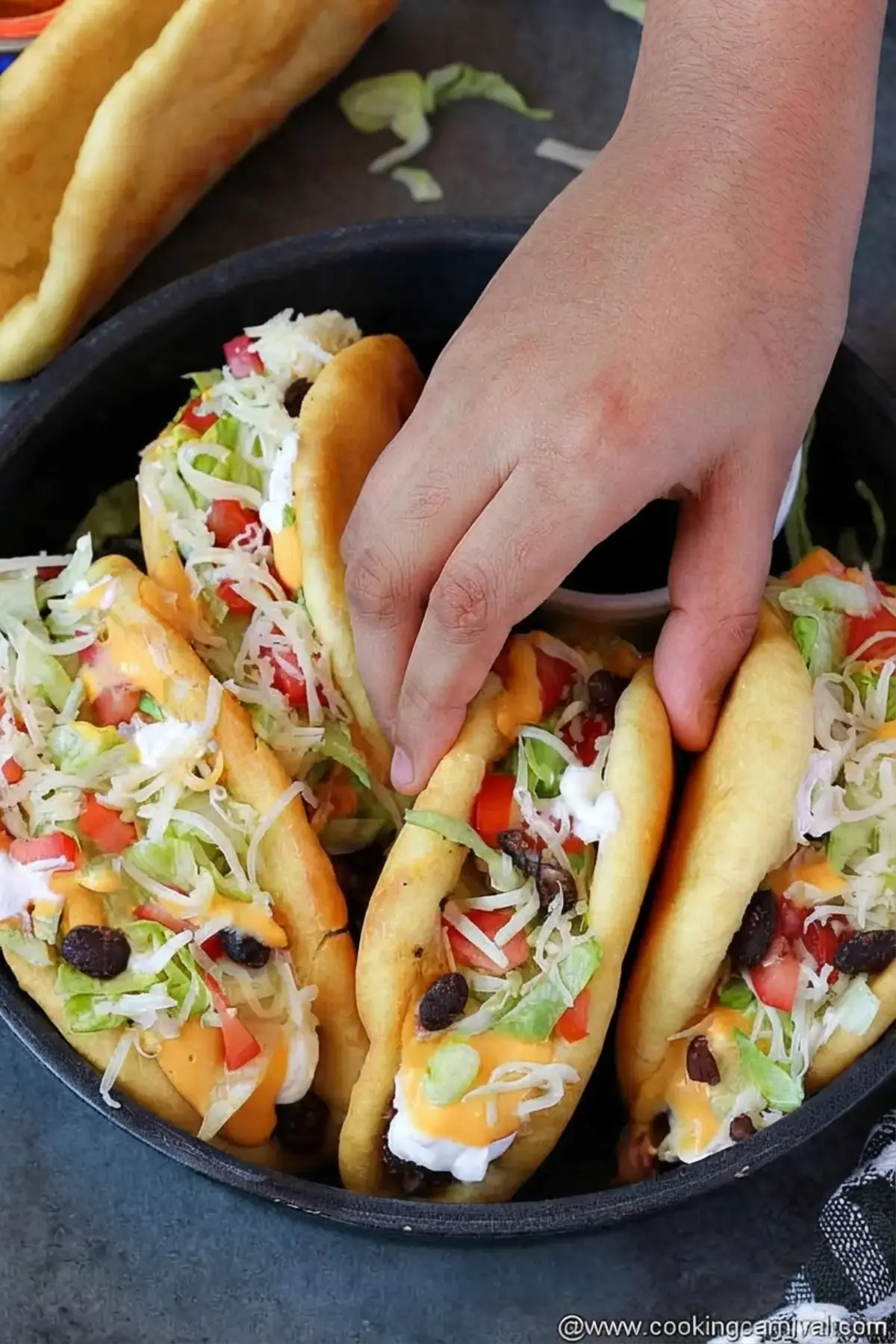 Homemade Chalupa, How to make Mexican Chalupa Supreme? Step by step process