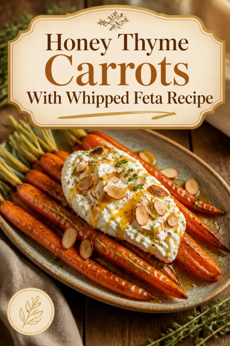 Honey Thyme Carrots With Whipped Feta Recipe