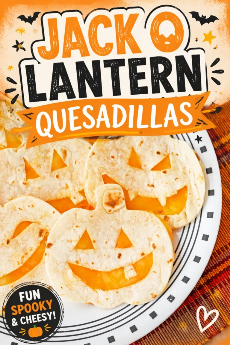 Jack O Lantern Quesadillas