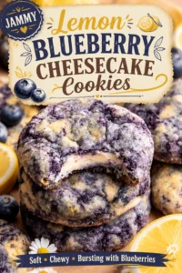 Lemon Blueberry Cheesecake Cookies