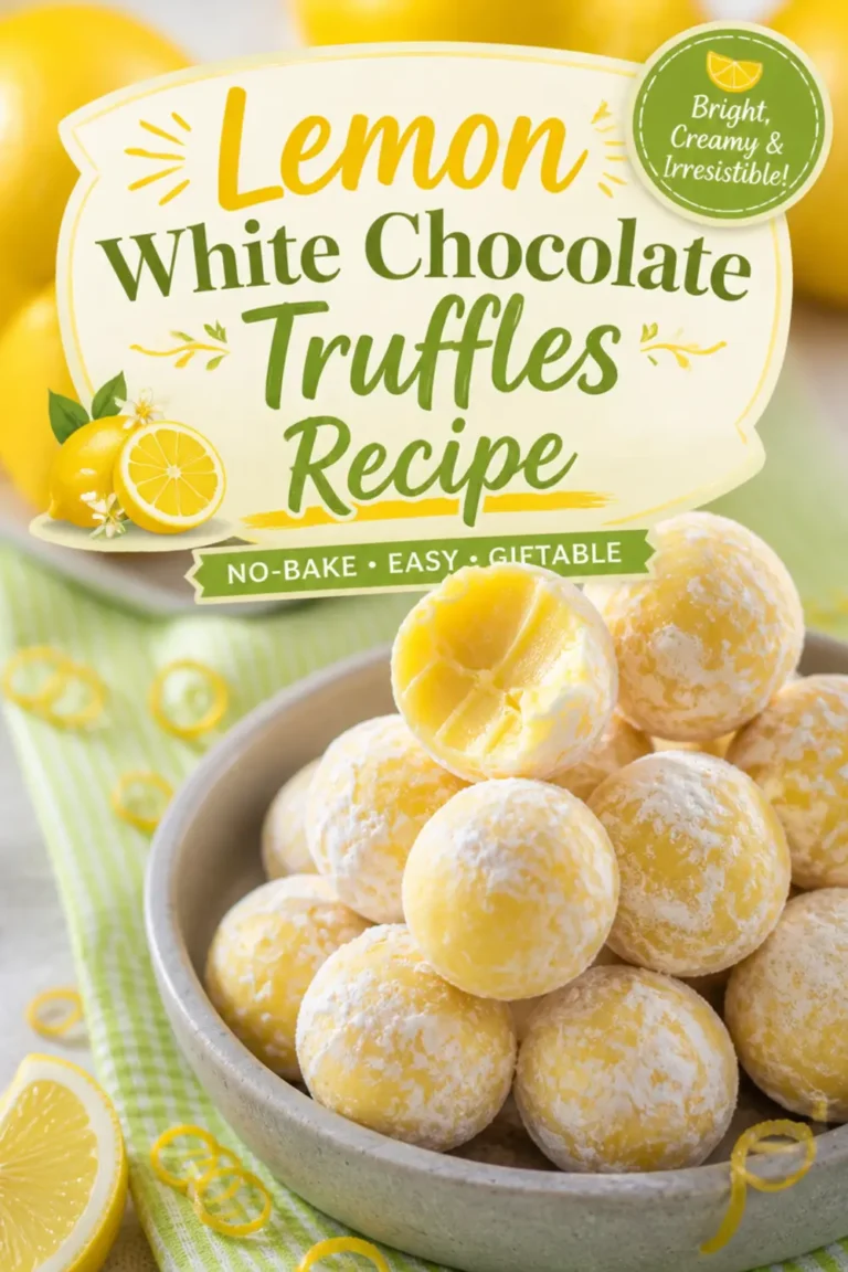 Lemon White Chocolate Truffles Recipe