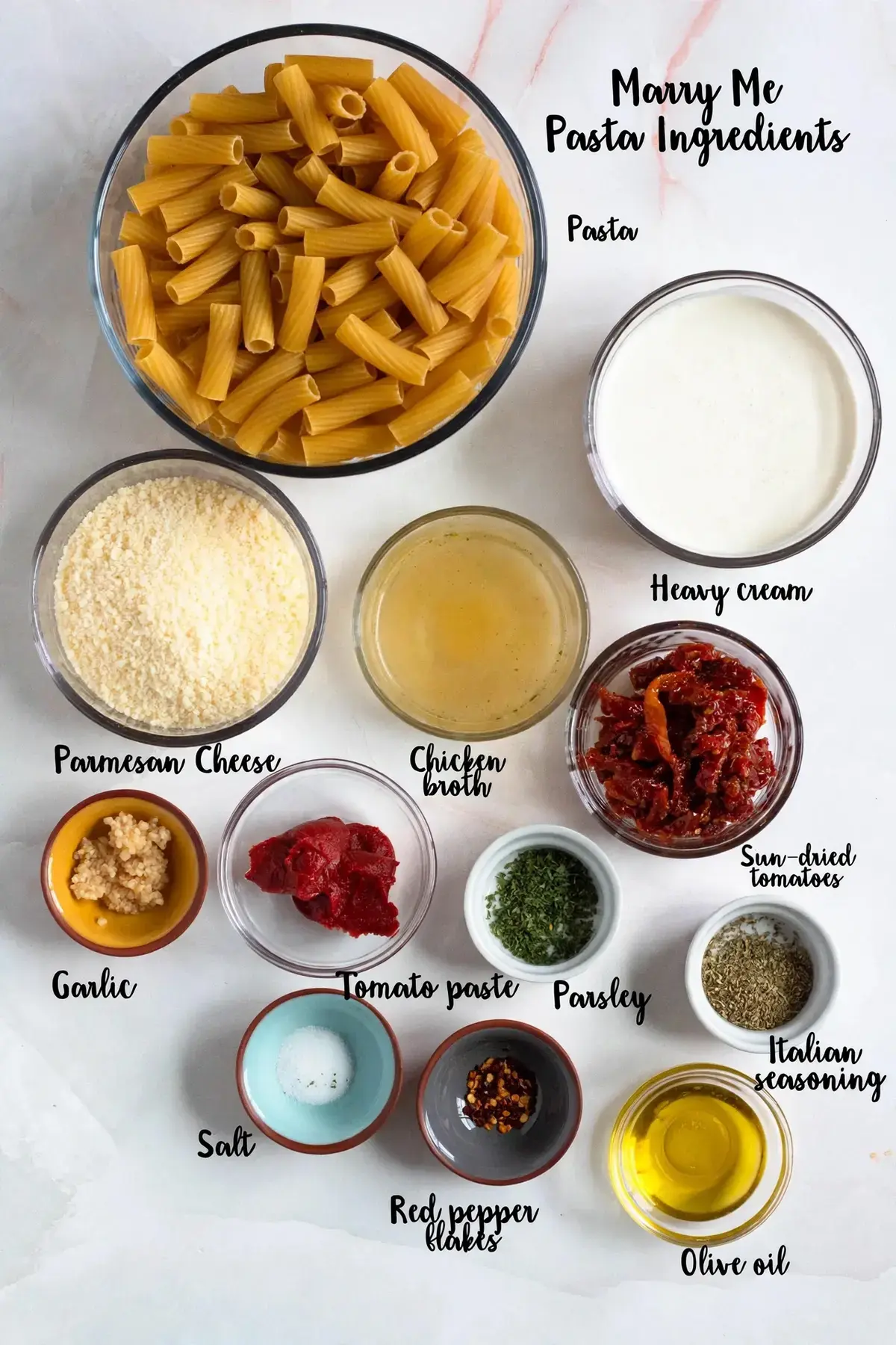Marry Me Chicken Pasta, Ingredients