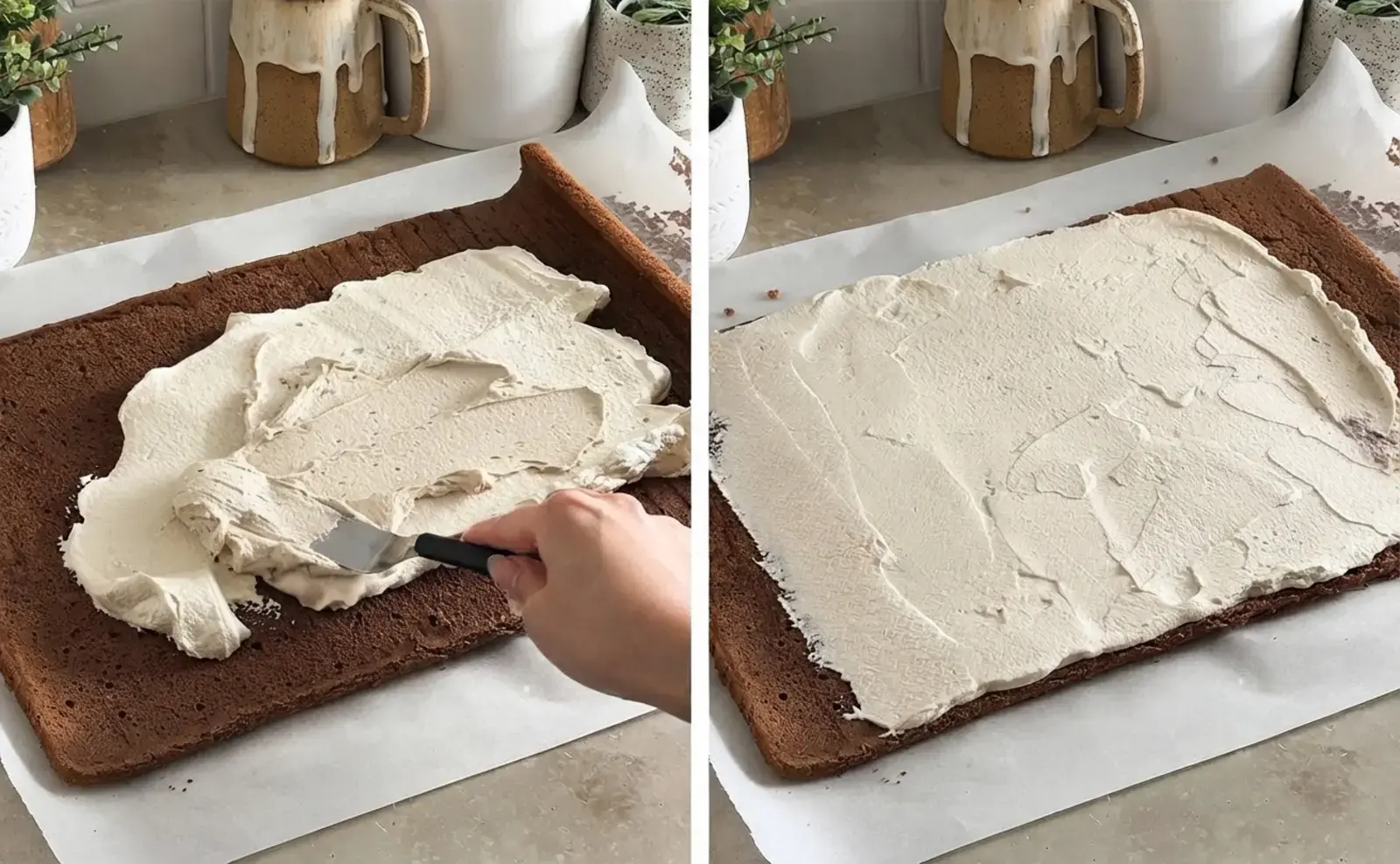 Mocha Roll Cake, Make the espresso whipped cream