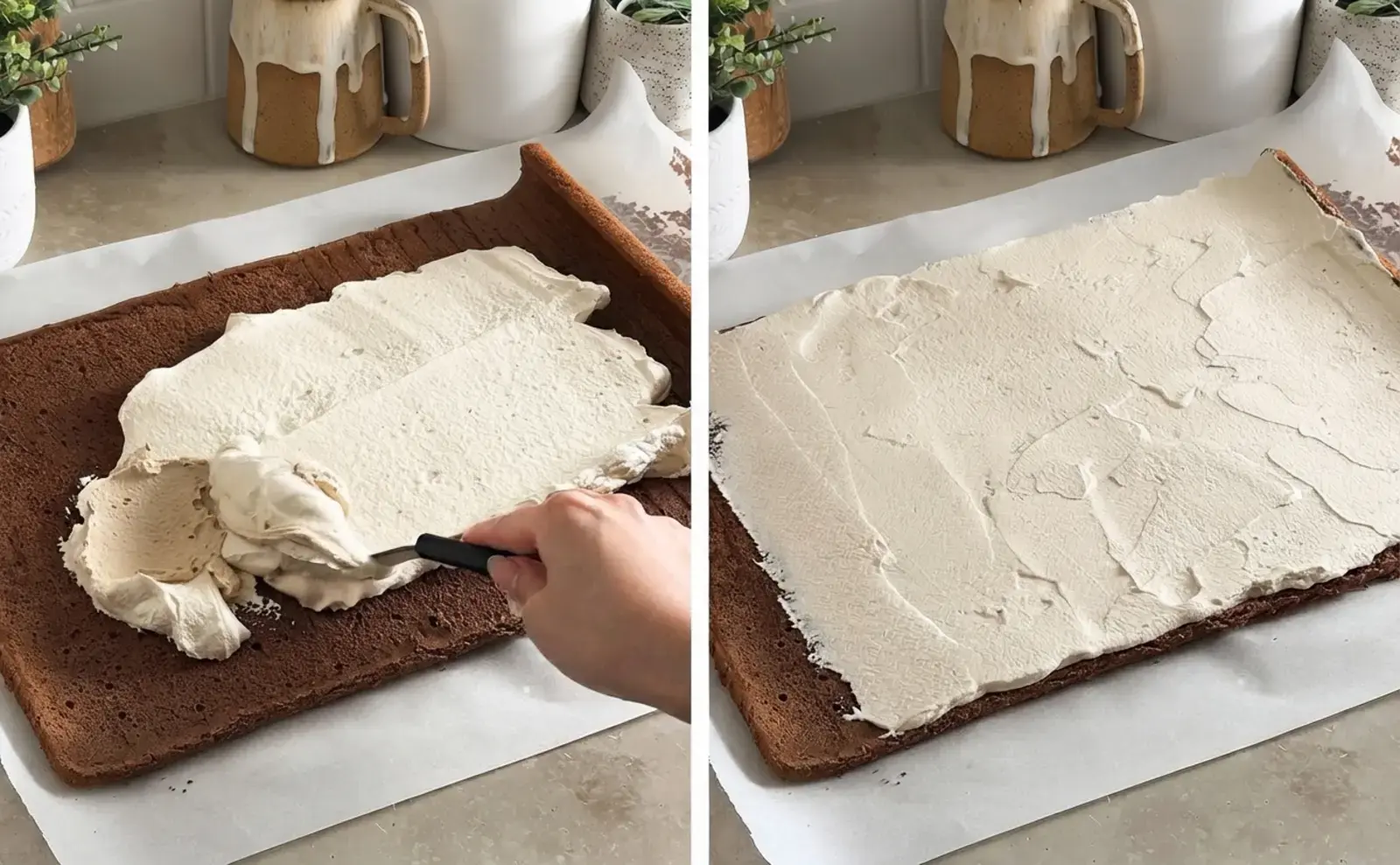 Mocha Roll Cake, Make the espresso whipped cream